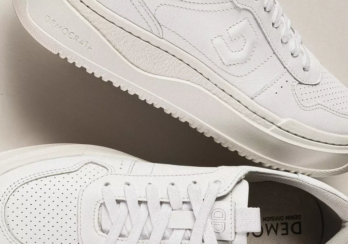 Tênis Denim Block Branco Democrata
