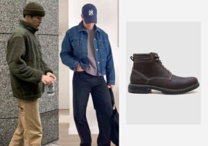 Homens estilosos usando bota coturno elegante